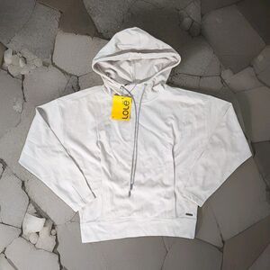 Lole Mindset Pullover Hoodie Womens Size XS Drawstring Pockets Abalone Gray NWT